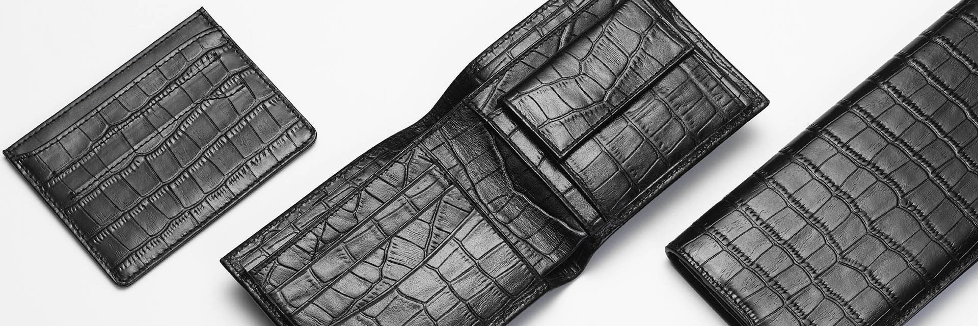 Alligator leather collection