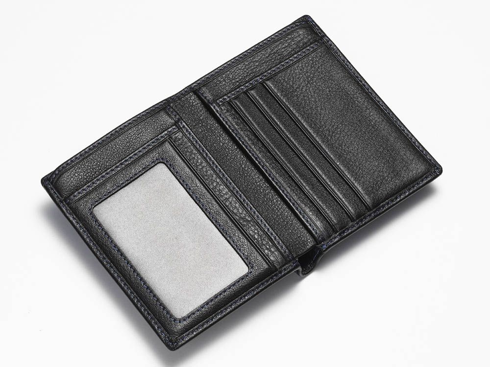 Black Textured Card Wallet